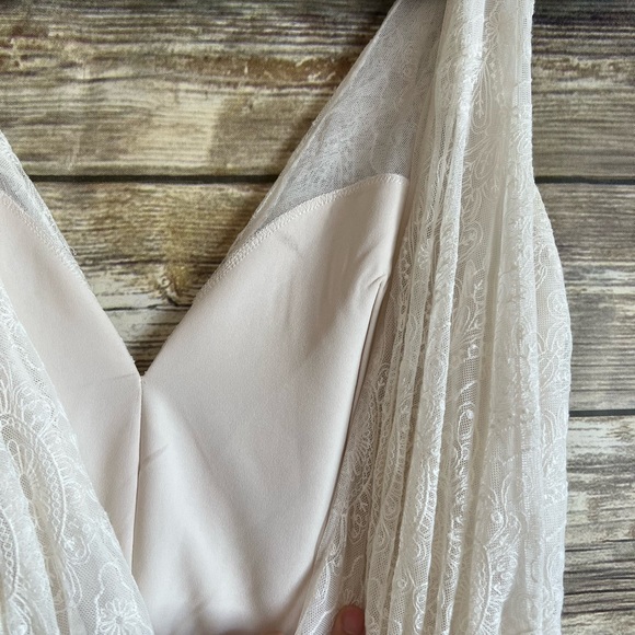 Elizabeth Dye Boho Lace Wedding Dress Size 4 - Picture 6 of 10